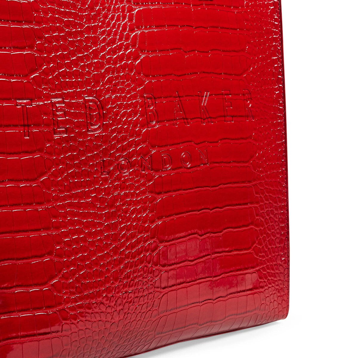 Ted Baker CROCCON Icon Large Red Croc Bag 5 Ted Baker CROCCON Icon Large Red Croc Bag - Image 3