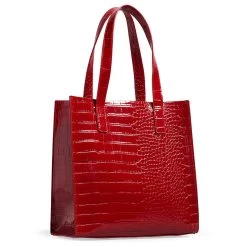 Ted Baker REPTCON Icon Small Red Croc Bag