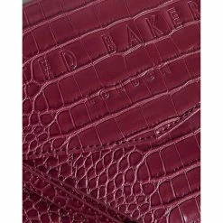 Ted Baker CROCEY Deep Purple Croc Envelope Pouch Bag 11 Ted Baker CROCEY Deep Purple Croc Envelope Pouch Bag -Ted Baker Shop ted baker 253578 dp purple crocey deep purple imitation croc envelope pouch bag 5