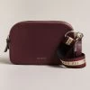 Ted Baker DARCELO Deep Purple Branded Webbing Leather Camera Bag 1 Ted Baker DARCELO Deep Purple Branded Webbing Leather Camera Bag -Ted Baker Shop ted baker 260463 dp purple darcelo deep purple branded webbing camera bag 1