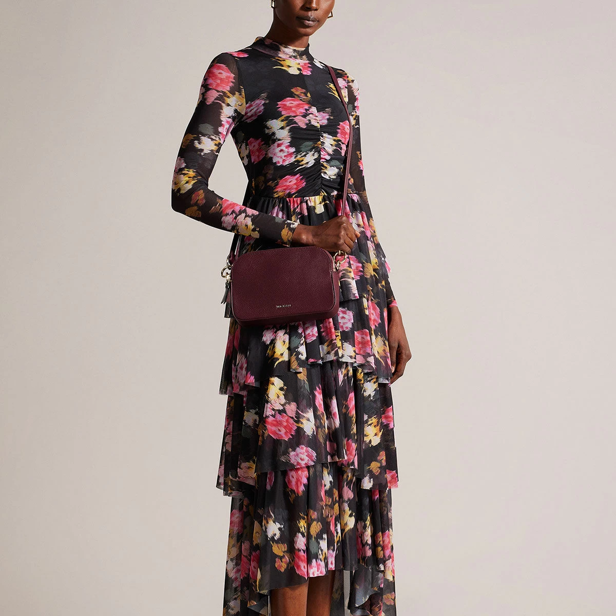 Ted Baker DARCELO Deep Purple Branded Webbing Leather Camera Bag 8 Ted Baker DARCELO Deep Purple Branded Webbing Leather Camera Bag - Image 6