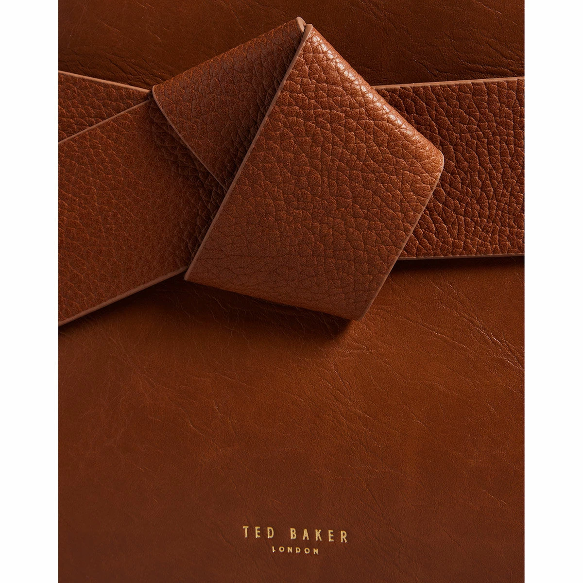 Ted Baker JIMSA Tan Faux Leather Knot Bow Crossbody Bag 5 Ted Baker JIMSA Tan Faux Leather Knot Bow Crossbody Bag - Image 3