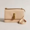 Ted Baker SSLOANE Taupe Leather Padlock Mini Shoulder Bag 2 Ted Baker SSLOANE Taupe Leather Padlock Mini Shoulder Bag -Ted Baker Shop ted baker 270471 taupe ssloane taupe leather padlock mini shoulder bag 1