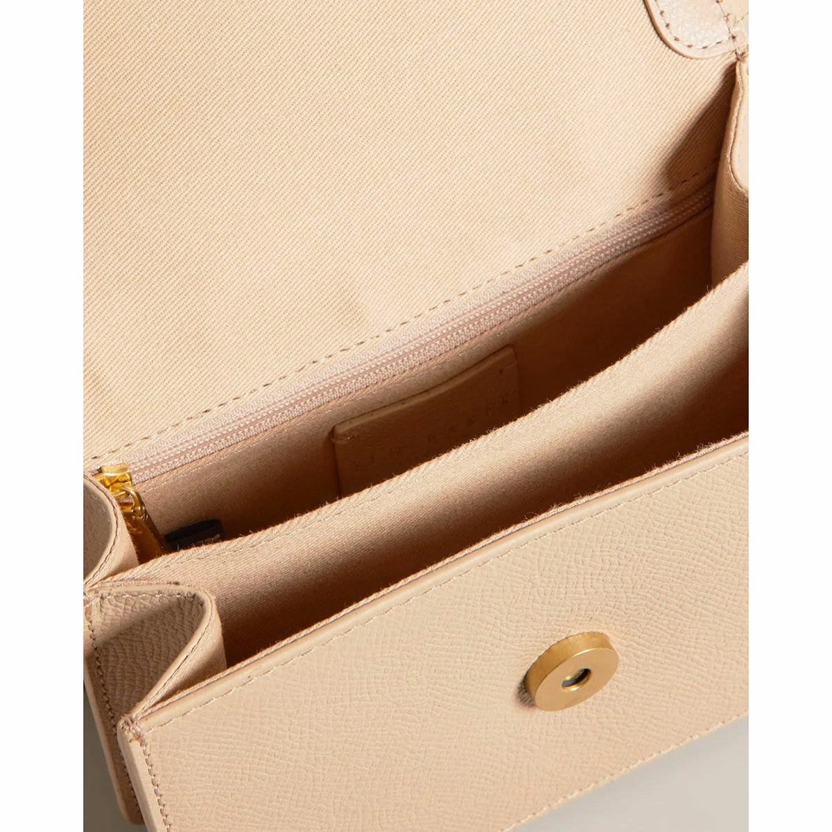 Ted Baker SSLOANE Taupe Leather Padlock Mini Shoulder Bag 6 Ted Baker SSLOANE Taupe Leather Padlock Mini Shoulder Bag - Image 4