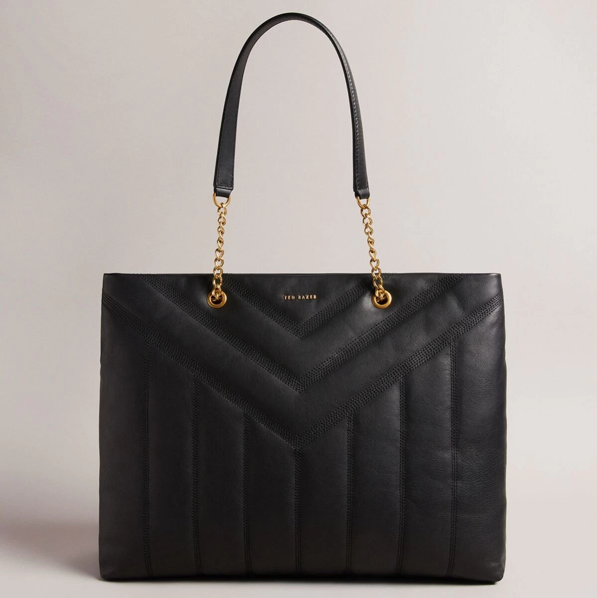Ted Baker AYALIA Black Leather Puffer Tote Bag 3 Ted Baker AYALIA Black Leather Puffer Tote Bag