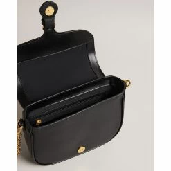 Ted Baker ESIA Black Webbing Crossbody Saddle Bag 13 Ted Baker ESIA Black Webbing Crossbody Saddle Bag -Ted Baker Shop ted baker 270675 black esia black webbing saddle crossbody bag 4