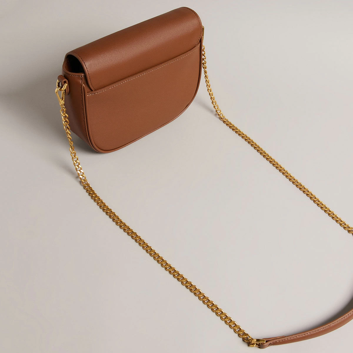 Ted Baker ESIA Brown Webbing Crossbody Saddle Bag 4 Ted Baker ESIA Brown Webbing Crossbody Saddle Bag - Image 2