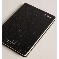 Ted Baker DAVIIDS Black Croc 2024 A5 Diary -Ted Baker Shop ted baker 271978 black daviids croc effect black 2024 diary 3