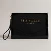 Ted Baker CRINKIE Black Crinkle Icon Clutch -Ted Baker Shop ted baker 272143 black crinkie black crinkle icon clutch 1