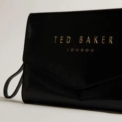 Ted Baker CRINKIE Black Crinkle Icon Clutch -Ted Baker Shop ted baker 272143 black crinkie black crinkle icon clutch 2