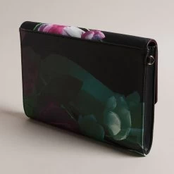 Ted Baker PAPIKON Black Floral Icon Clutch Bag -Ted Baker Shop ted baker 272152 black papikon black floral icon clutch 4