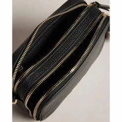 Ted Baker STUNNA Black Branded Webbing Mini Crossbody Bag 11 Ted Baker STUNNA Black Branded Webbing Mini Crossbody Bag -Ted Baker Shop ted baker 272248 black stunna black mini webbing crossbody bag 4