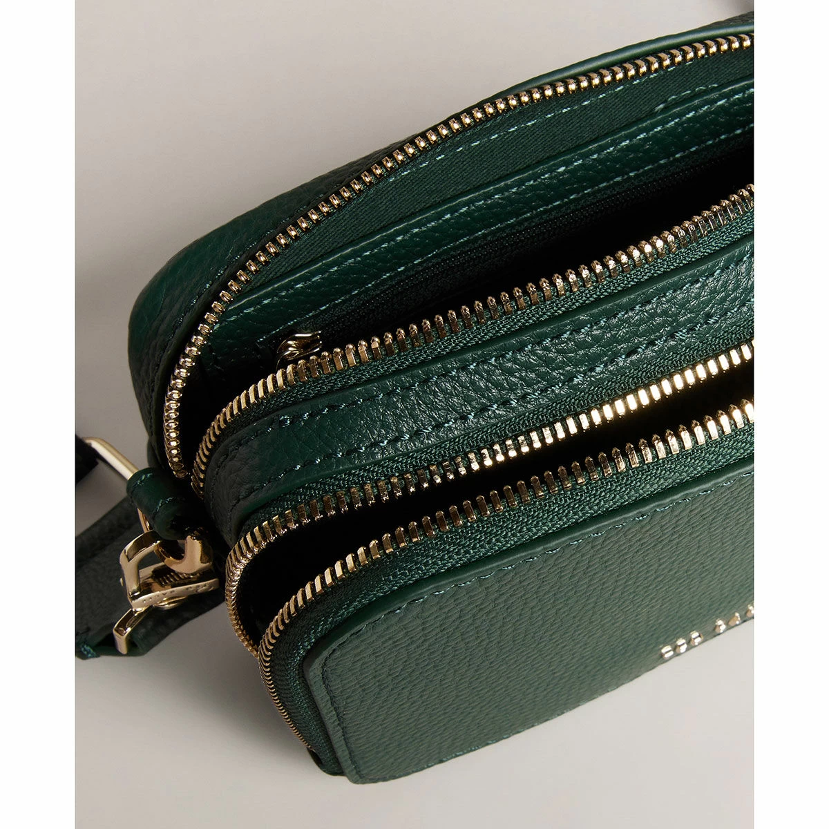 Ted Baker STUNNA Dark Green Branded Webbing Mini Crossbody Bag 5 Ted Baker STUNNA Dark Green Branded Webbing Mini Crossbody Bag - Image 3