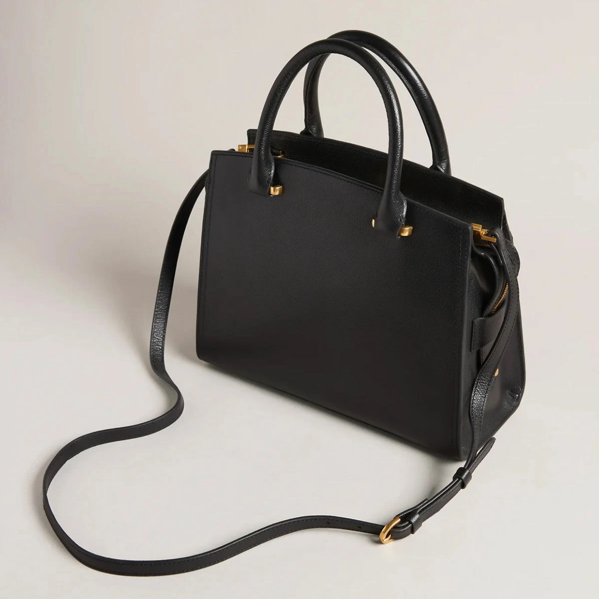 Ted Baker MYFAIR Black Leather Padlock Medium Handbag 3 Ted Baker MYFAIR Black Leather Padlock Medium Handbag - Image 2