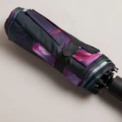 Ted Baker HANAAS Black Floral Umbrella -Ted Baker Shop ted baker 274294 black hanaas black floral umbrella 3